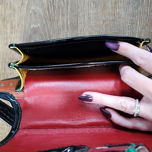 Julian Agudelo Carrieles Columbian Genuine Leather and Fur Crossbody / Satchel - Picture 9 of 15